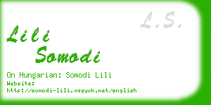 lili somodi business card
